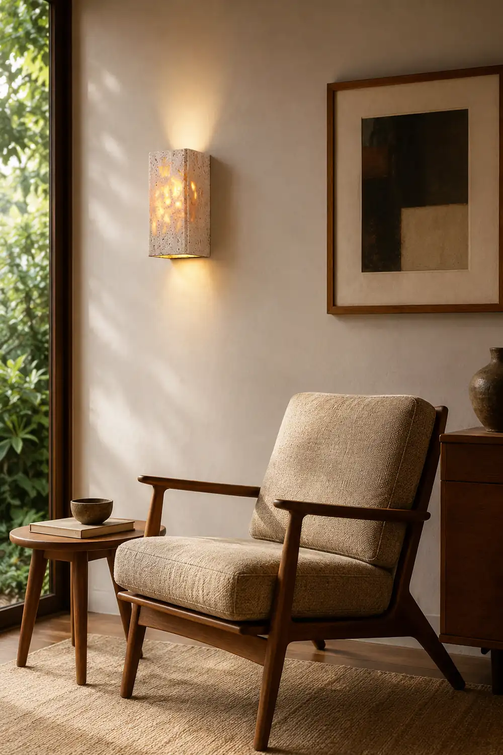 Rectangular Stone LED Wall Lamp - Lumpaz