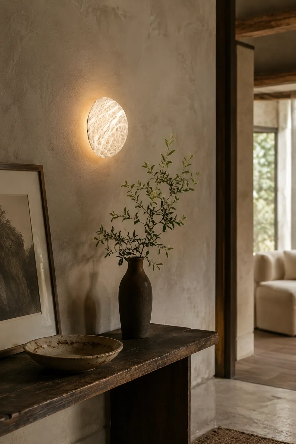 Pebble Alabaster Wall Lamp - Lumpaz