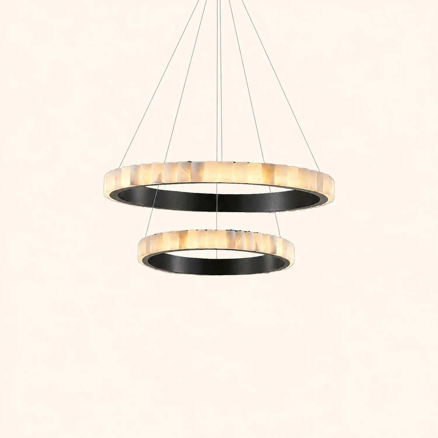 Avalon Halo Alabaster Chandelier - Lumpaz