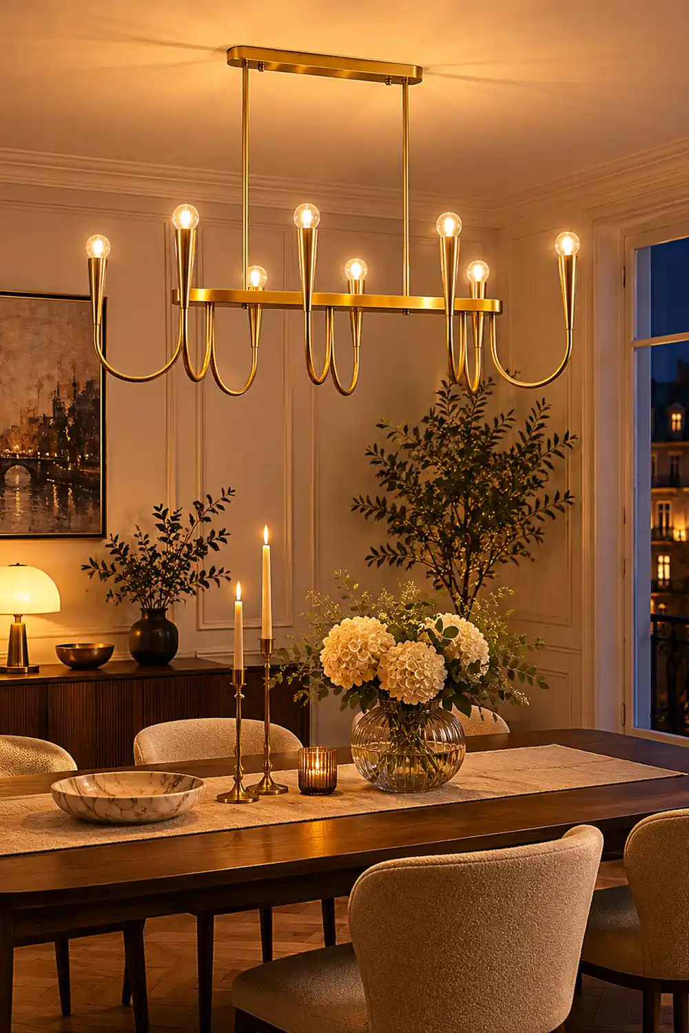 Symphony rectangular chandelier - Lumpaz