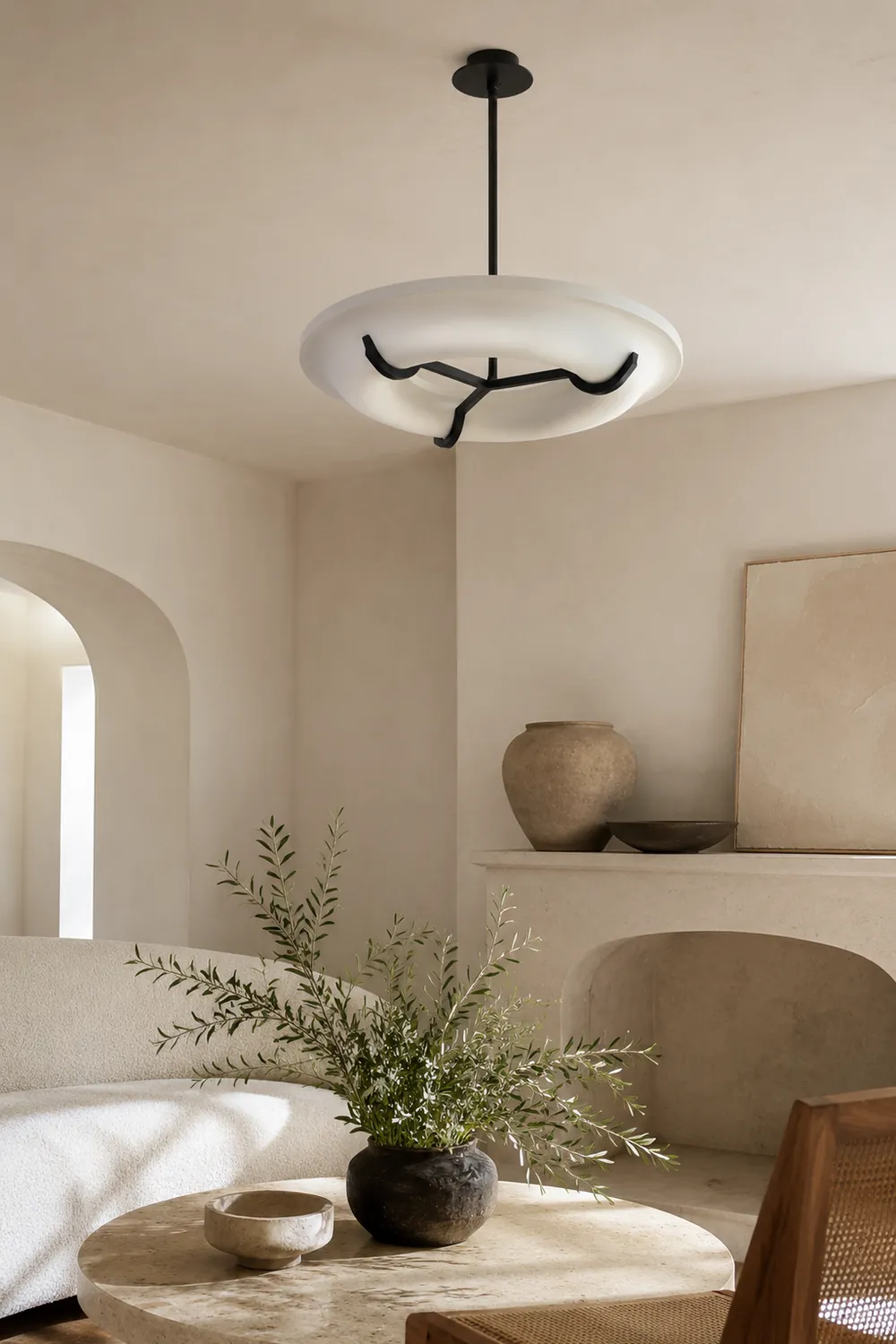 Eric Schmitt Anneau Plaster Chandelier - Lumpaz