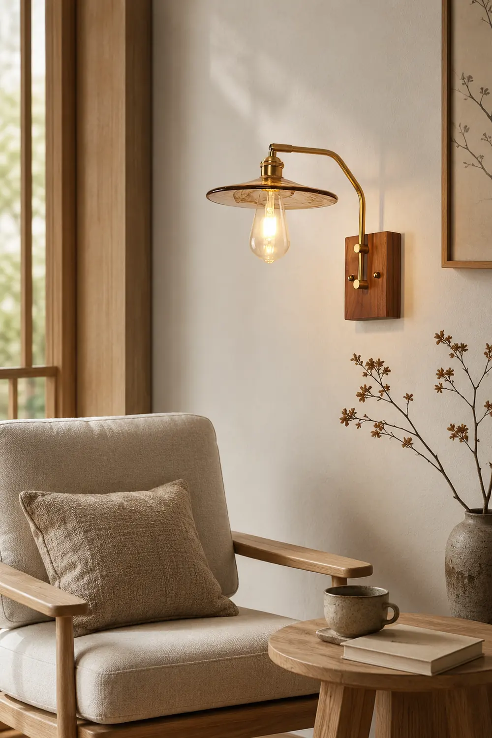 Heritage Walnut Wall Lamp - Lumpaz