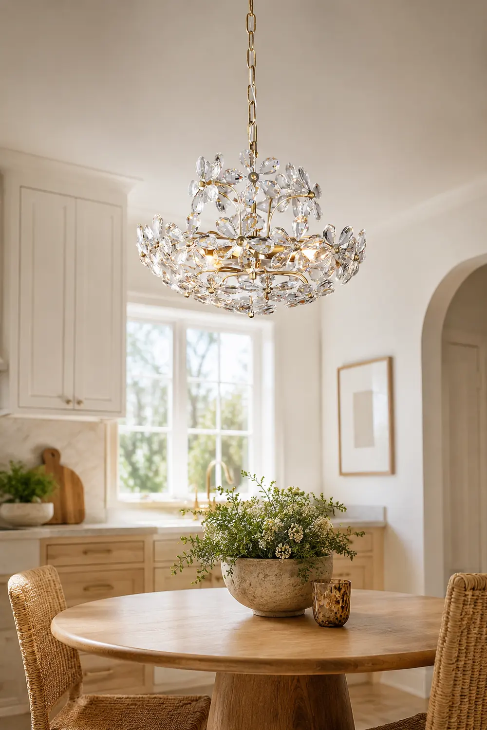 Blossom Crystal Flower Chandelier - Lumpaz