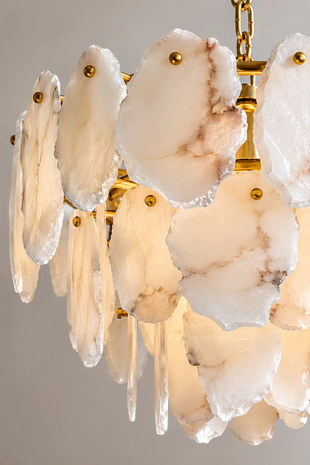 Gloire Luxury Alabaster Chandelier - Lumpaz