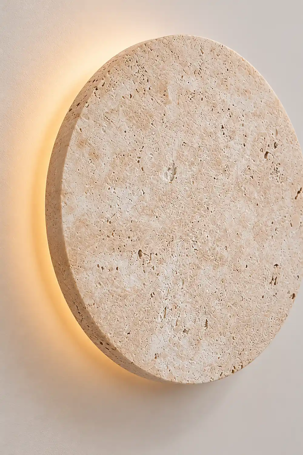 Round Natural Stone LED Wall Light - Lumpaz