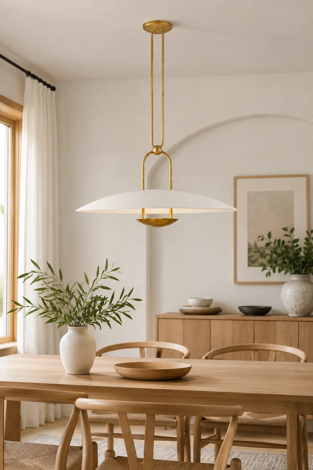 Contemporary Arched Design Pendant Lamp - Lumpaz