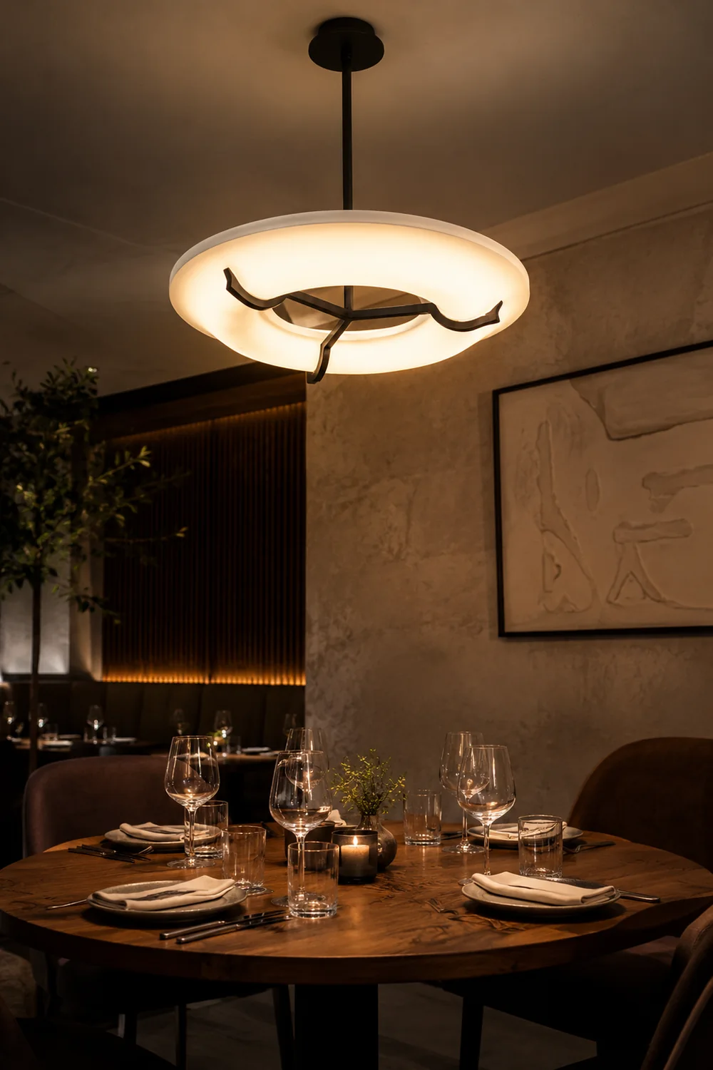 Eric Schmitt Anneau Plaster Chandelier - Lumpaz