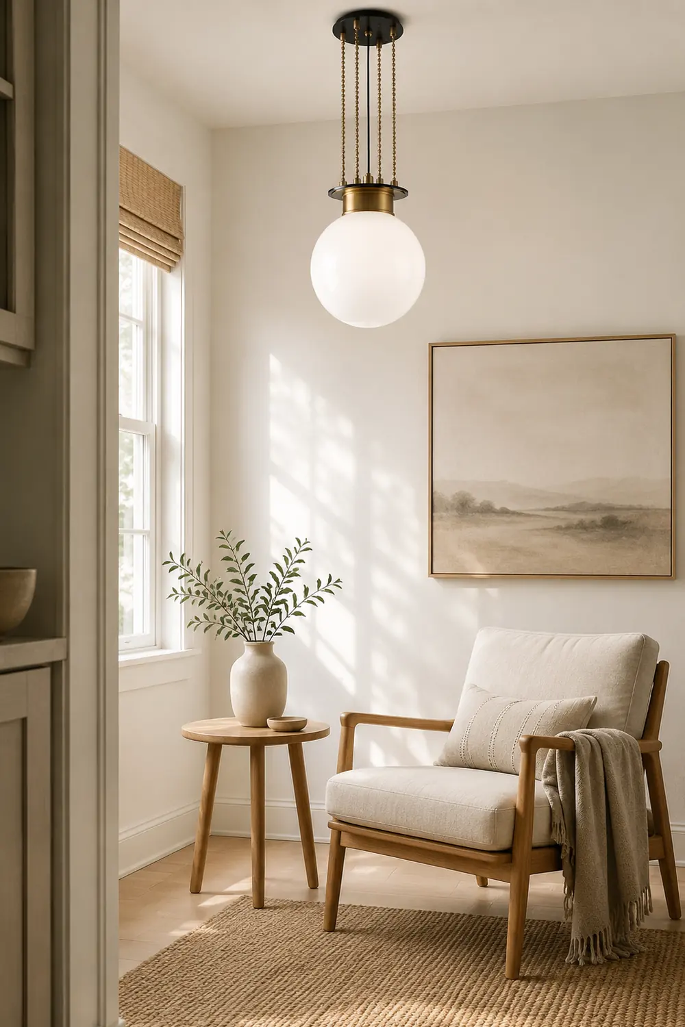 Opal Globe Gunther Pendant Light - Lumpaz