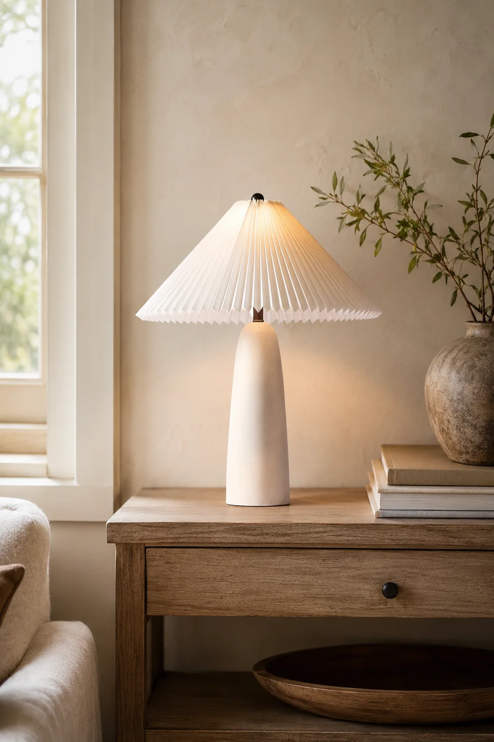 Louis Minimalist Cone Base Table Lamp - Lumpaz