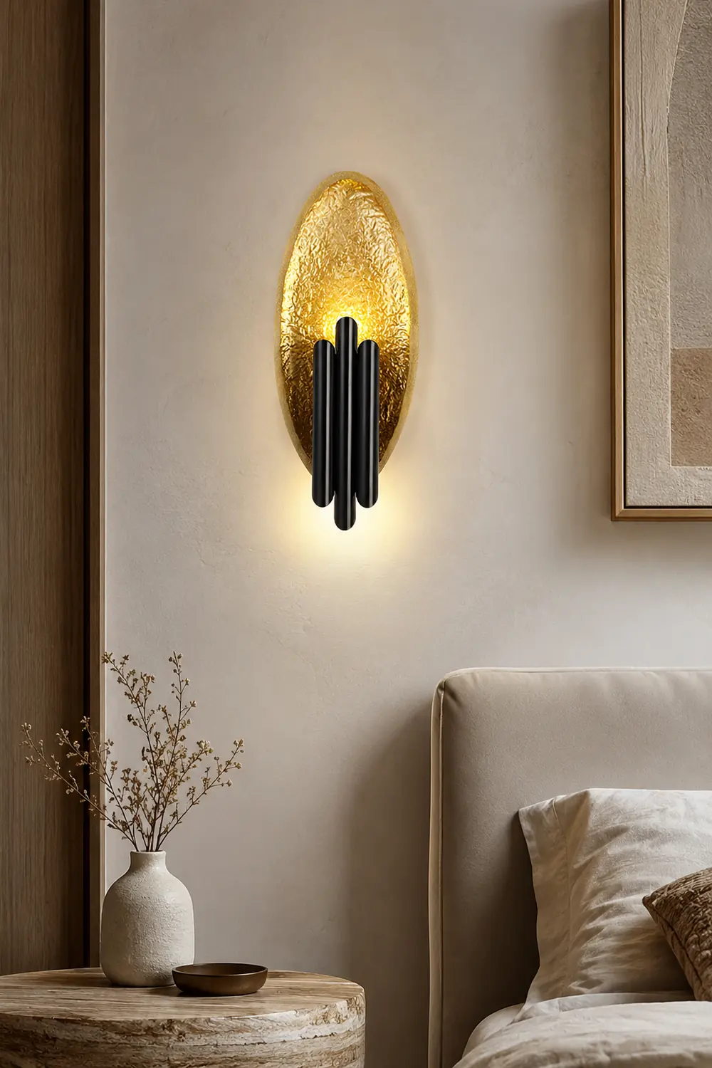Electroplated Iron Oval Wall Light - Lumpaz