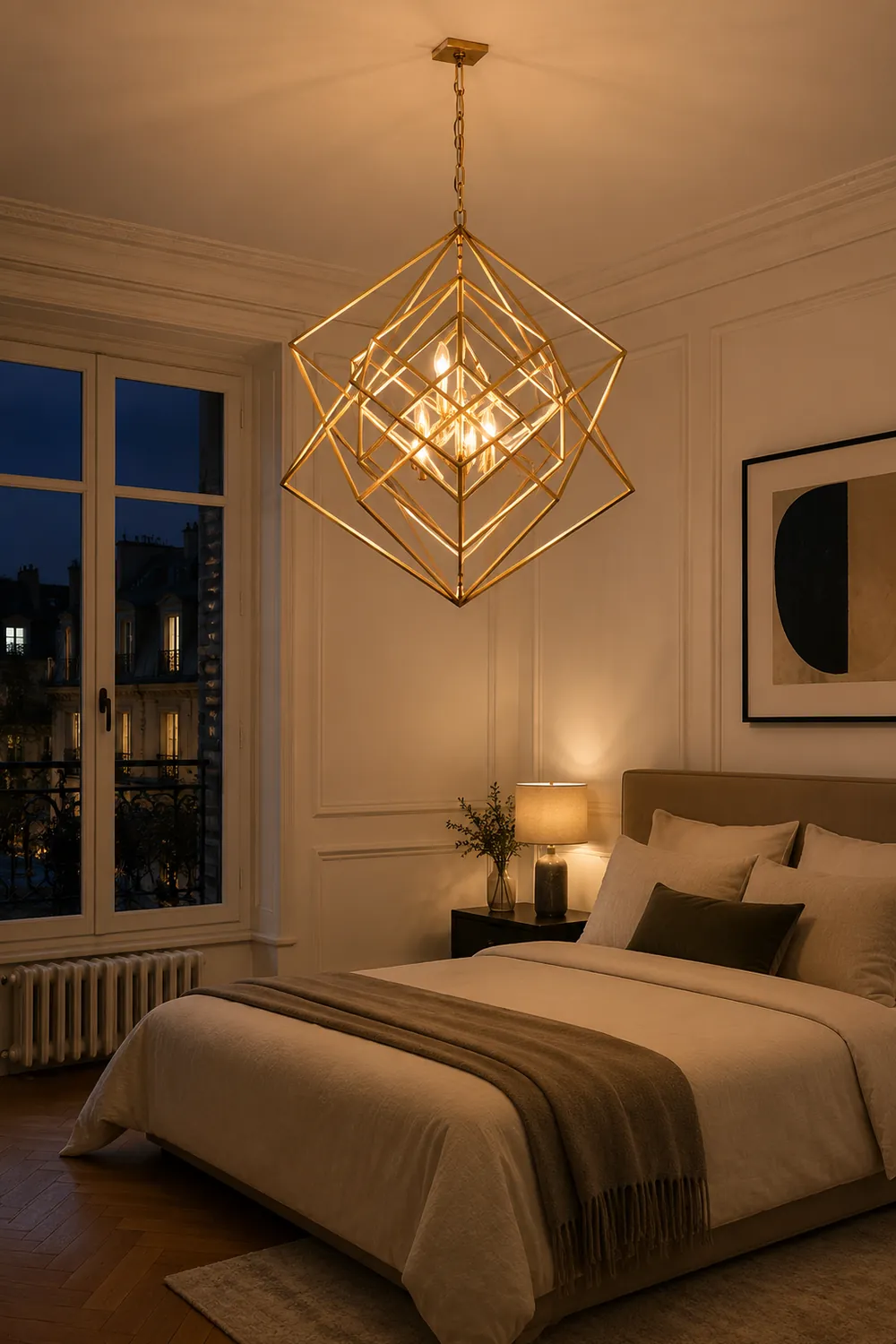 Contemporary Abstract Metal Chandelier - Lumpaz