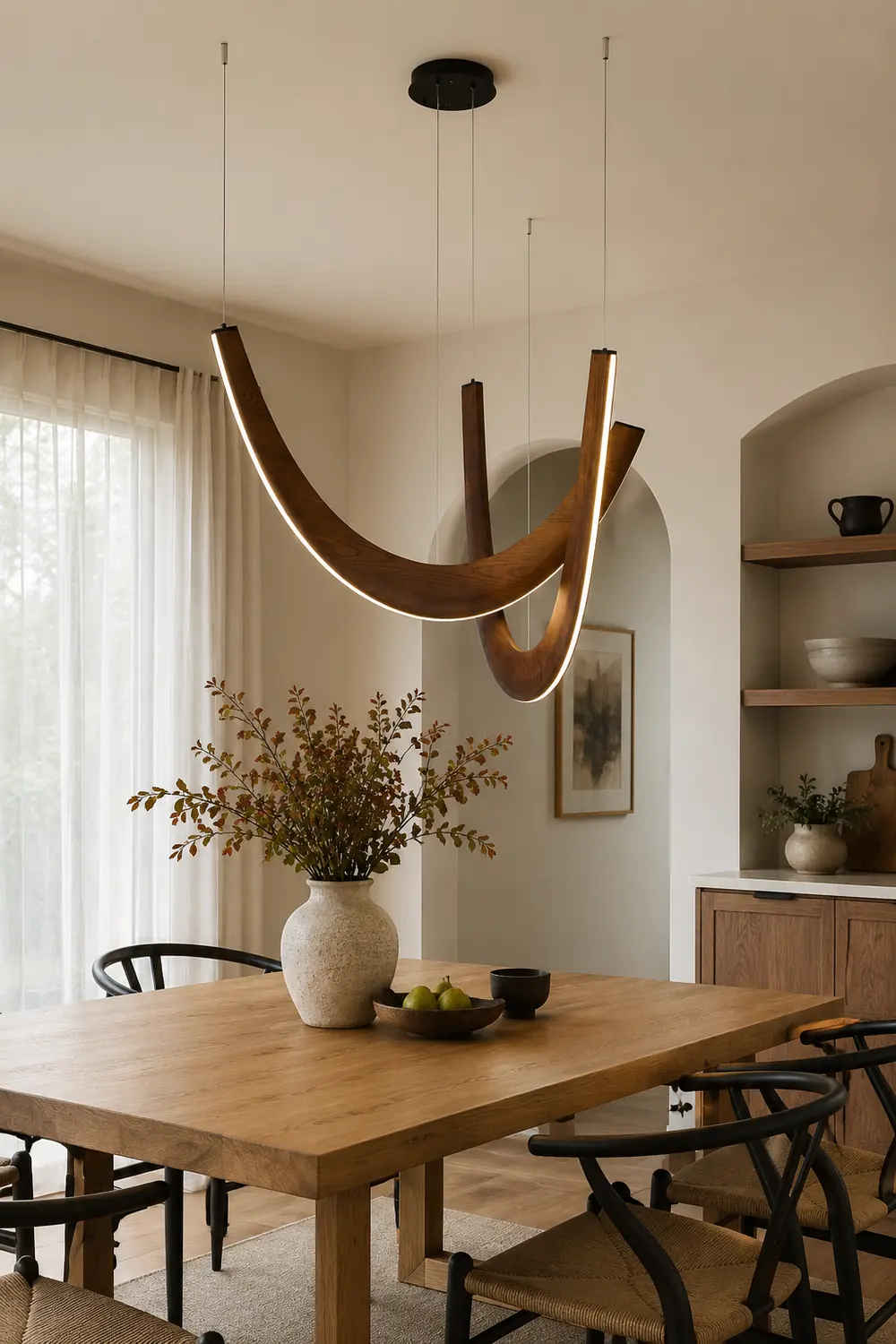 U Wooden Pendant Lamp - Lumpaz