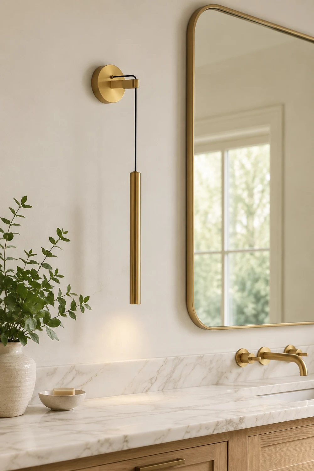 Brass Line Wall Sconce - Lumpaz