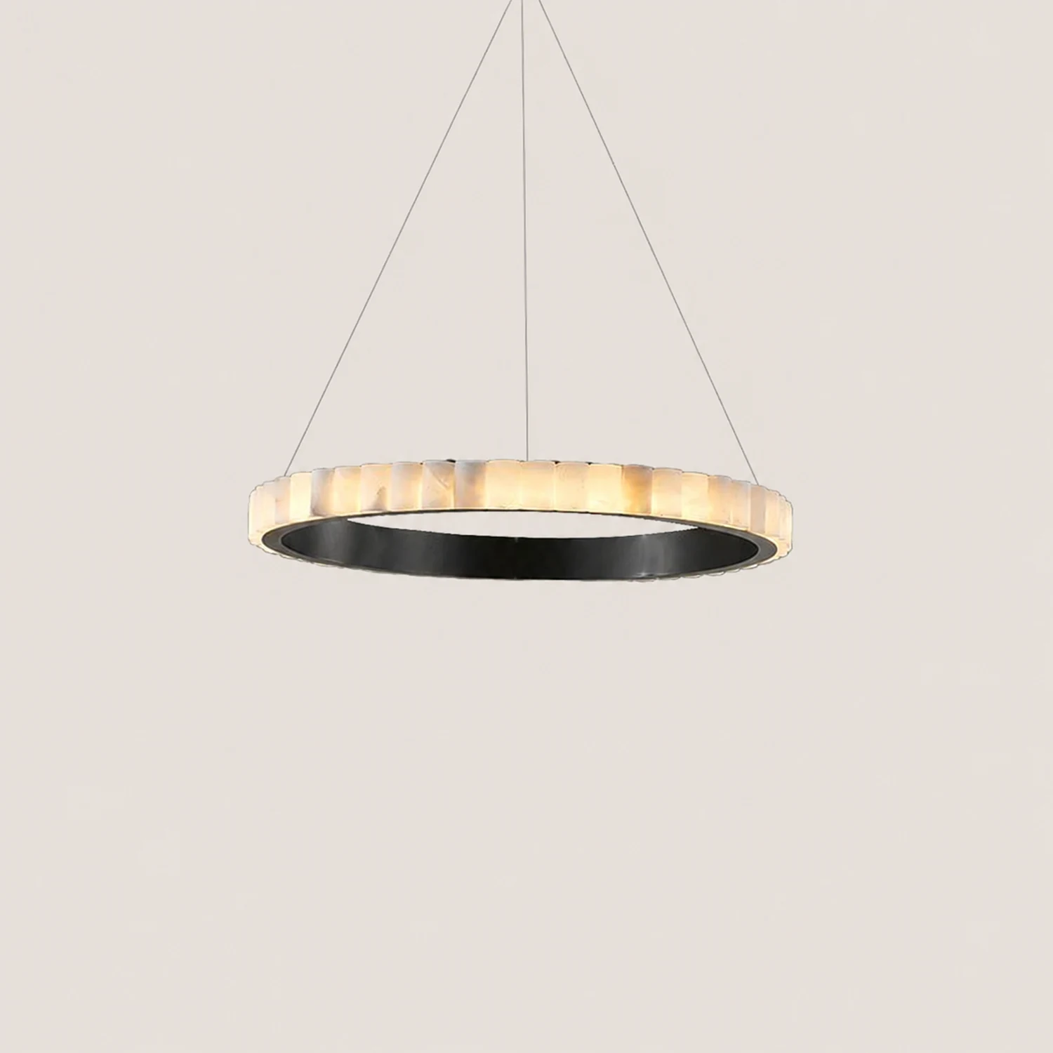 Avalon Halo Alabaster Chandelier - Lumpaz