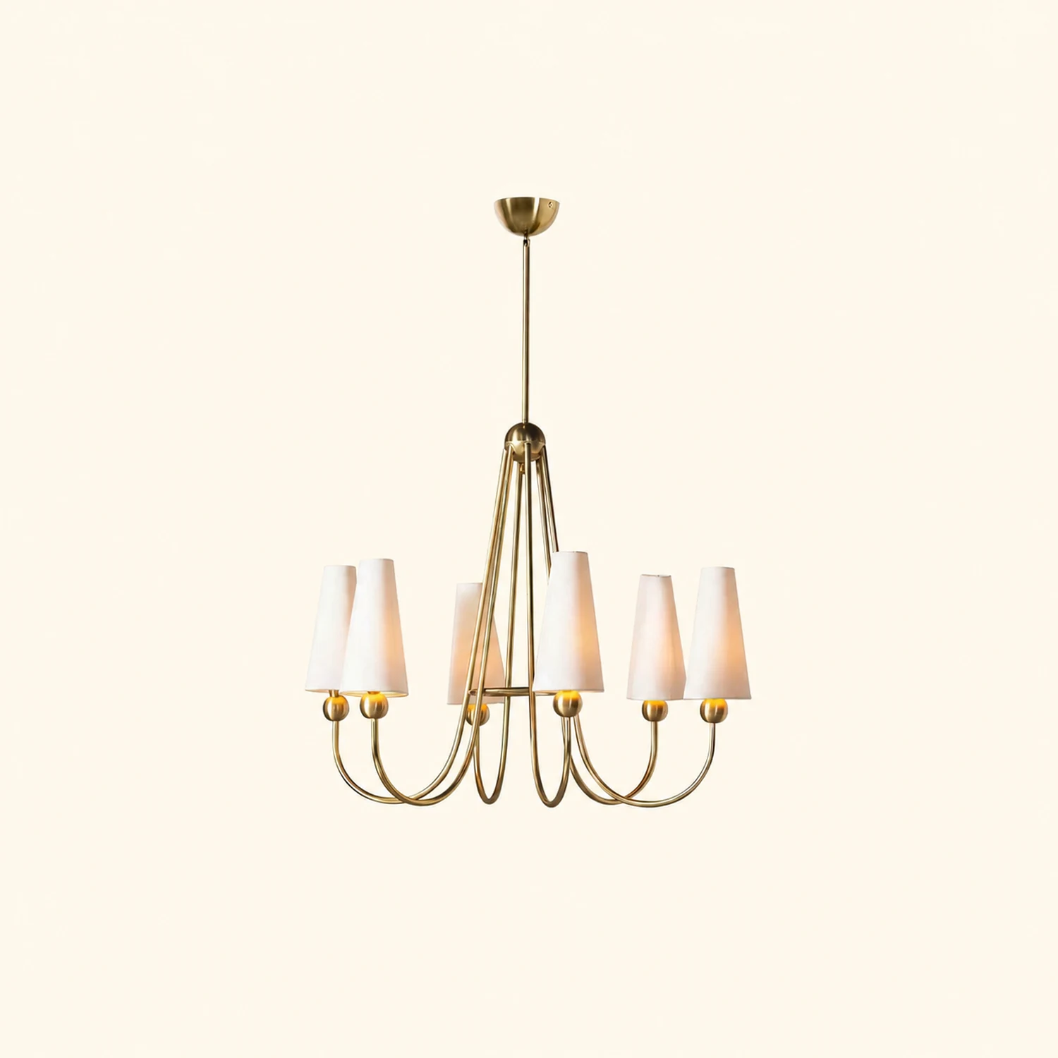 Brass Frame Mavis Chandelier - Lumpaz