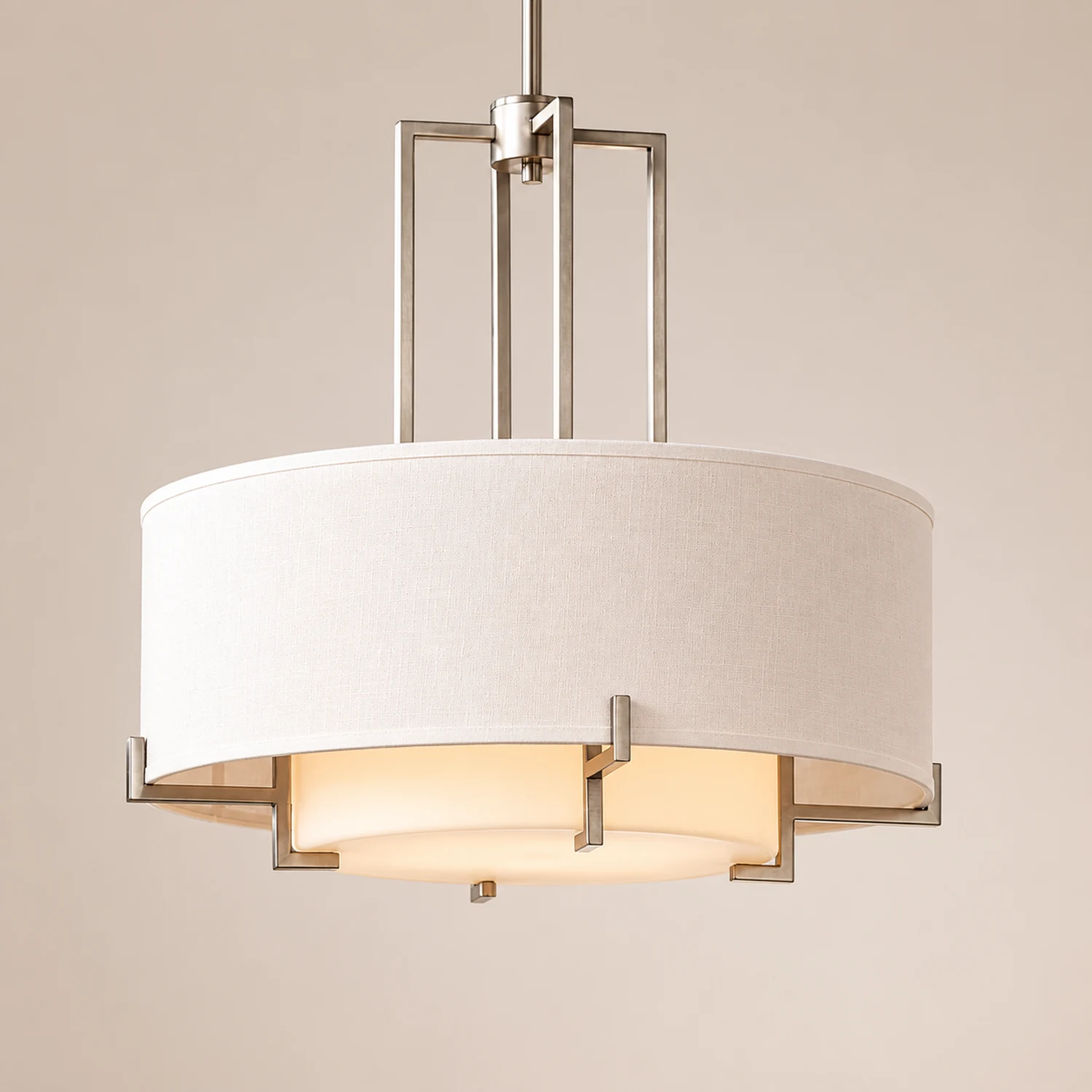 Concentric Shade Layered Fabric Pendant Lamp - Lumpaz