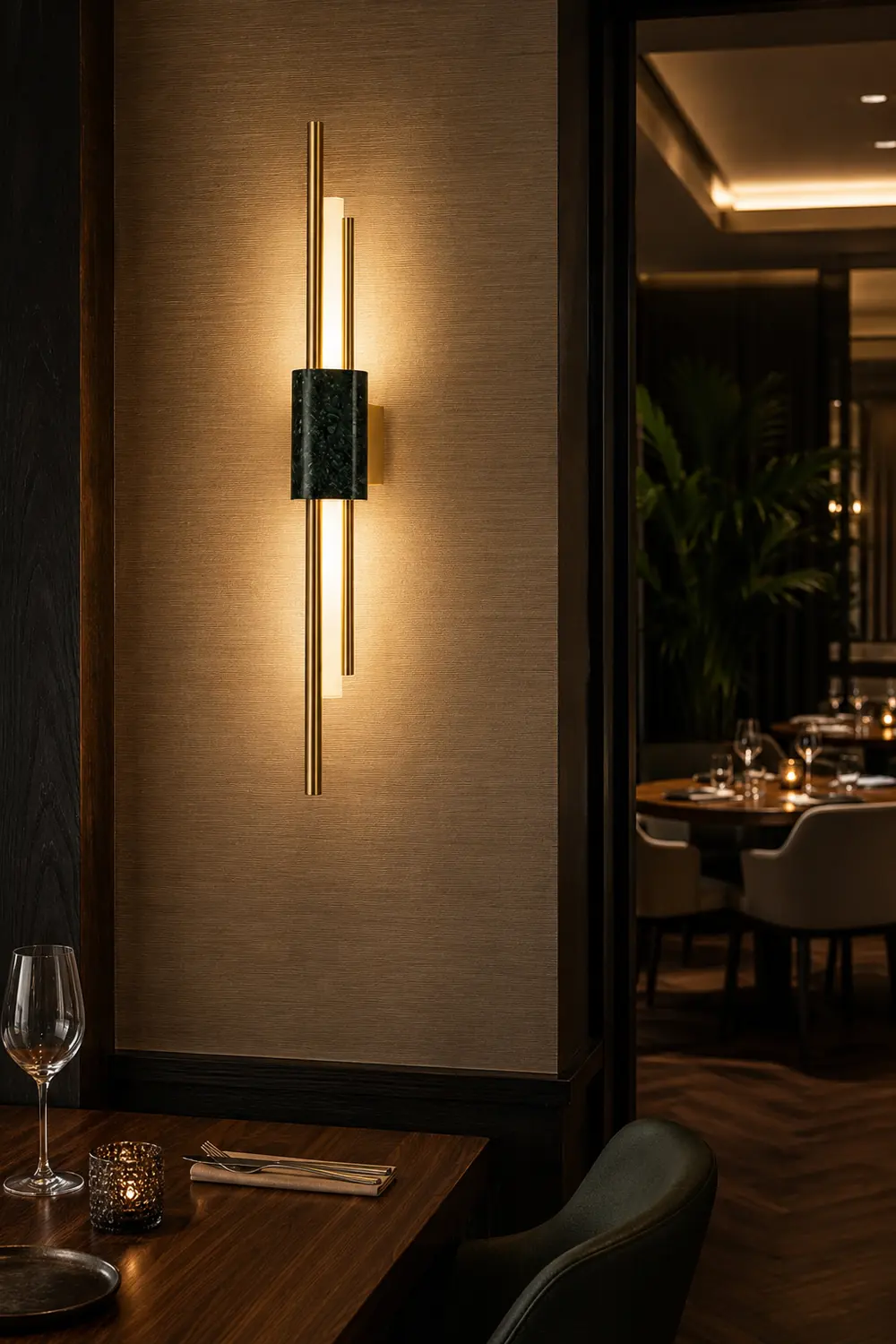 Bert Frank Tanto Marble Linear Wall Light - Lumpaz