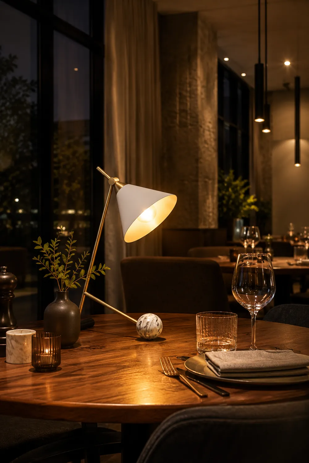Cleo Brass Table Lamp - Lumpaz