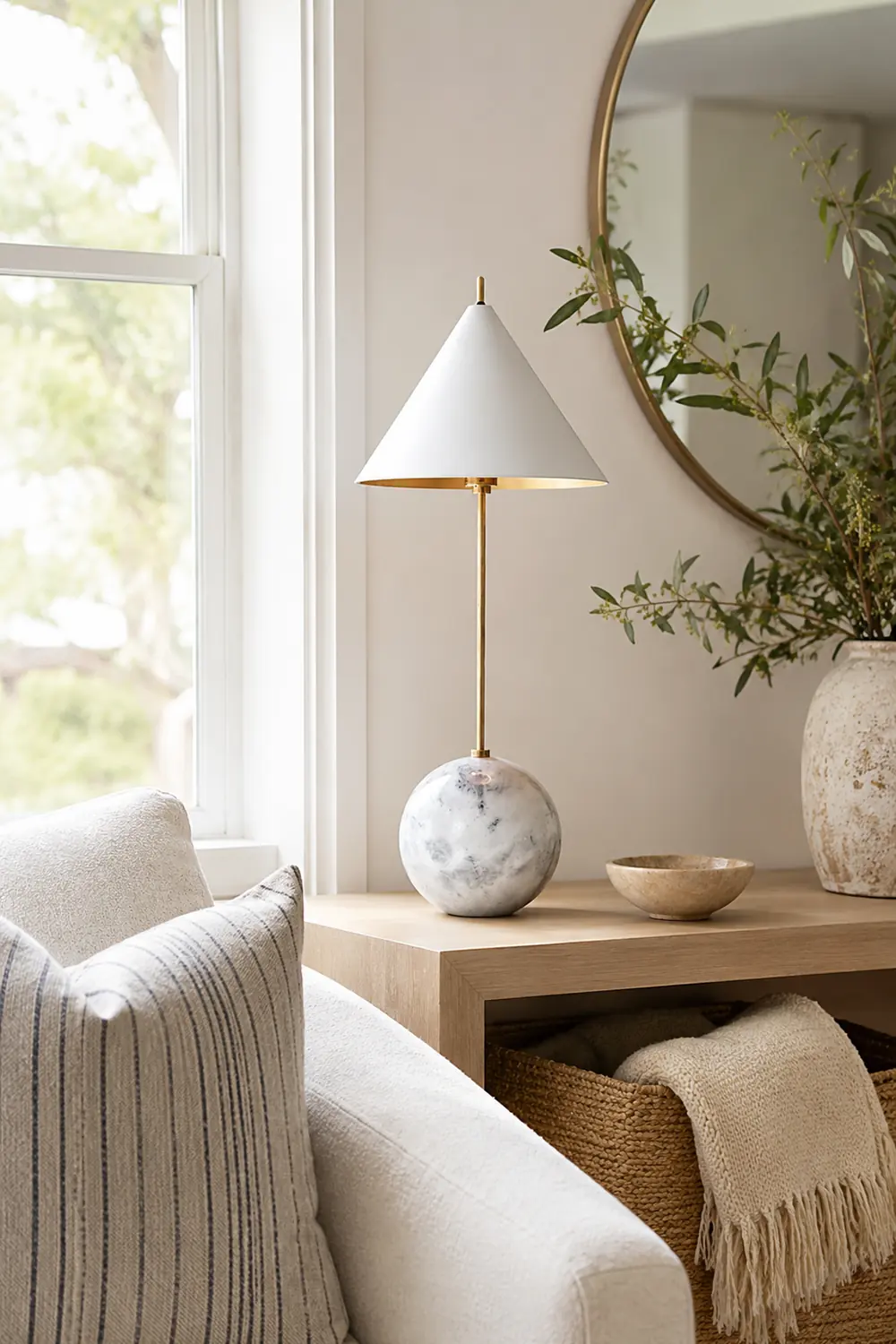 Cleo Orb Base Table Lamp - Lumpaz