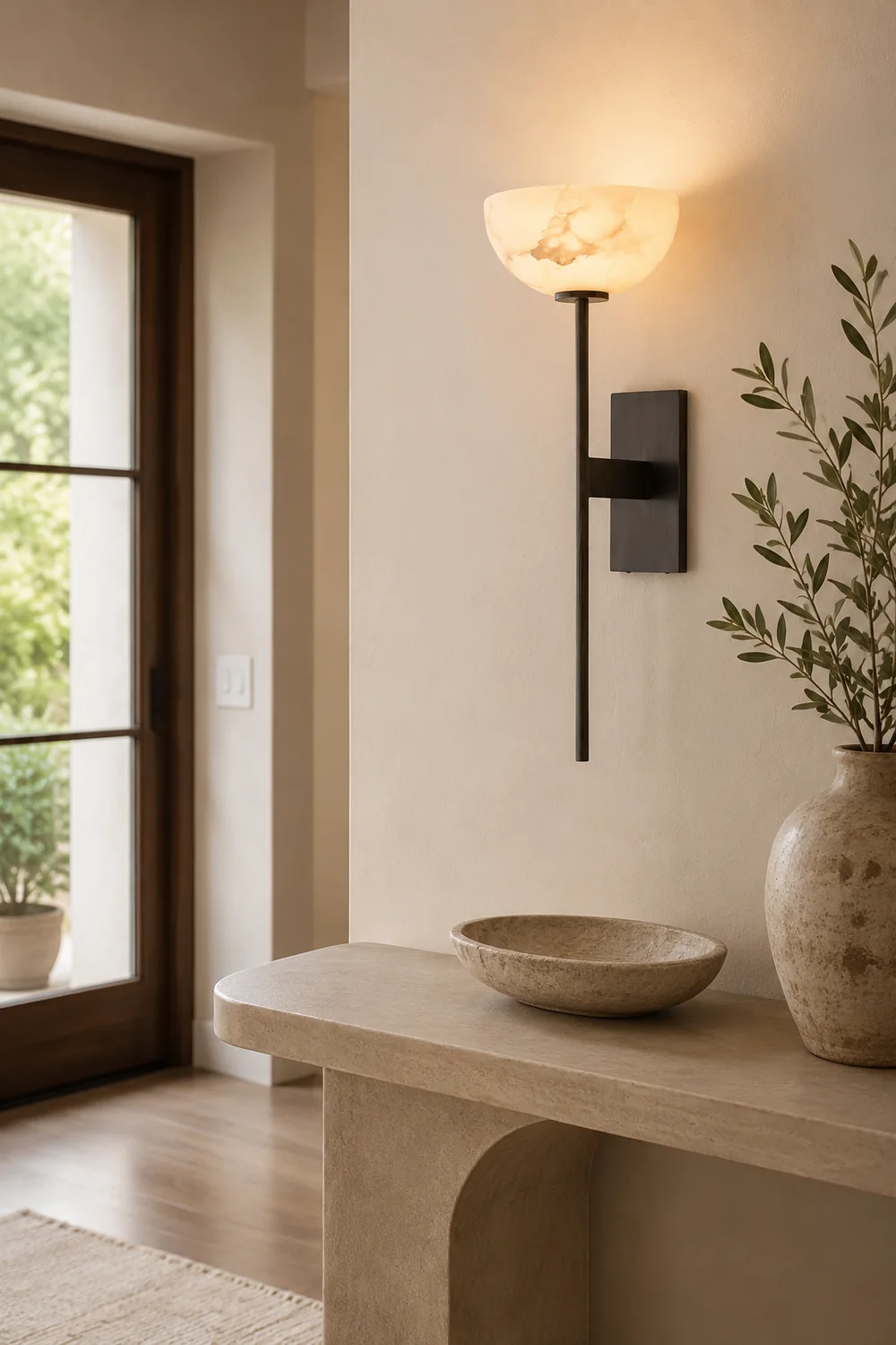 Alabaster Cup Wall Lamp - Lumpaz