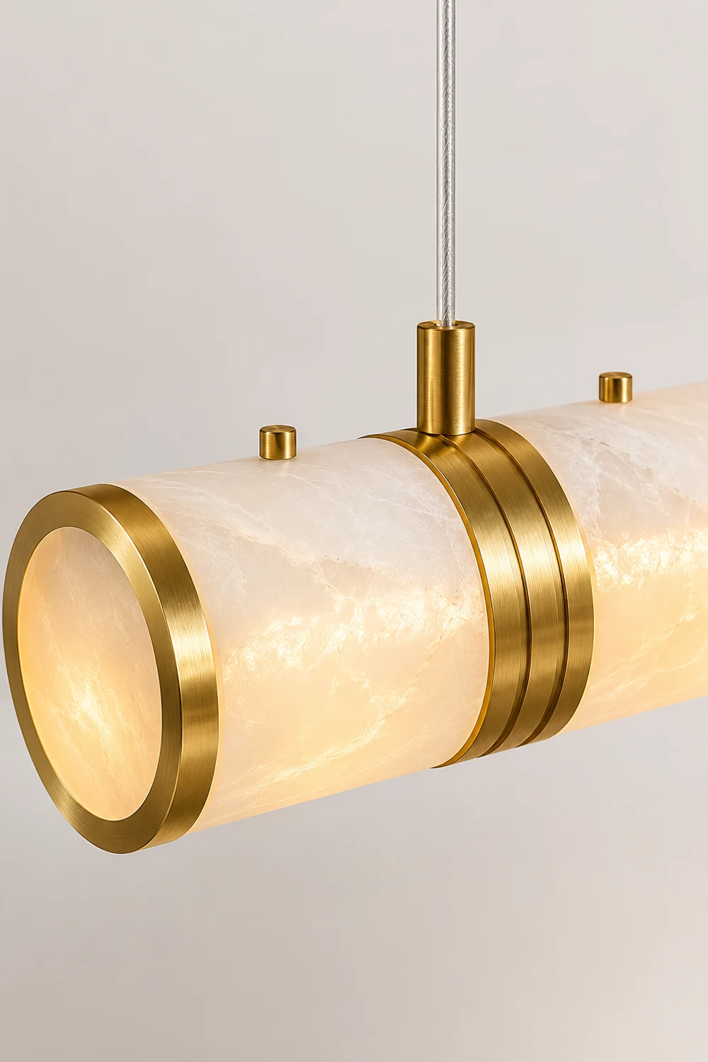 Alabaster Column Linear Chandelier - Lumpaz