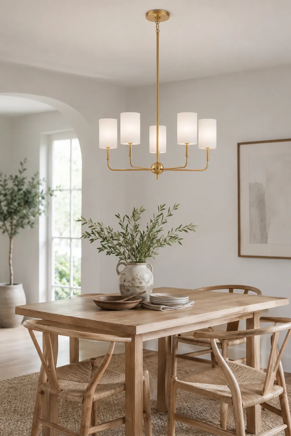 Foxdale Brass Chandelier - Lumpaz