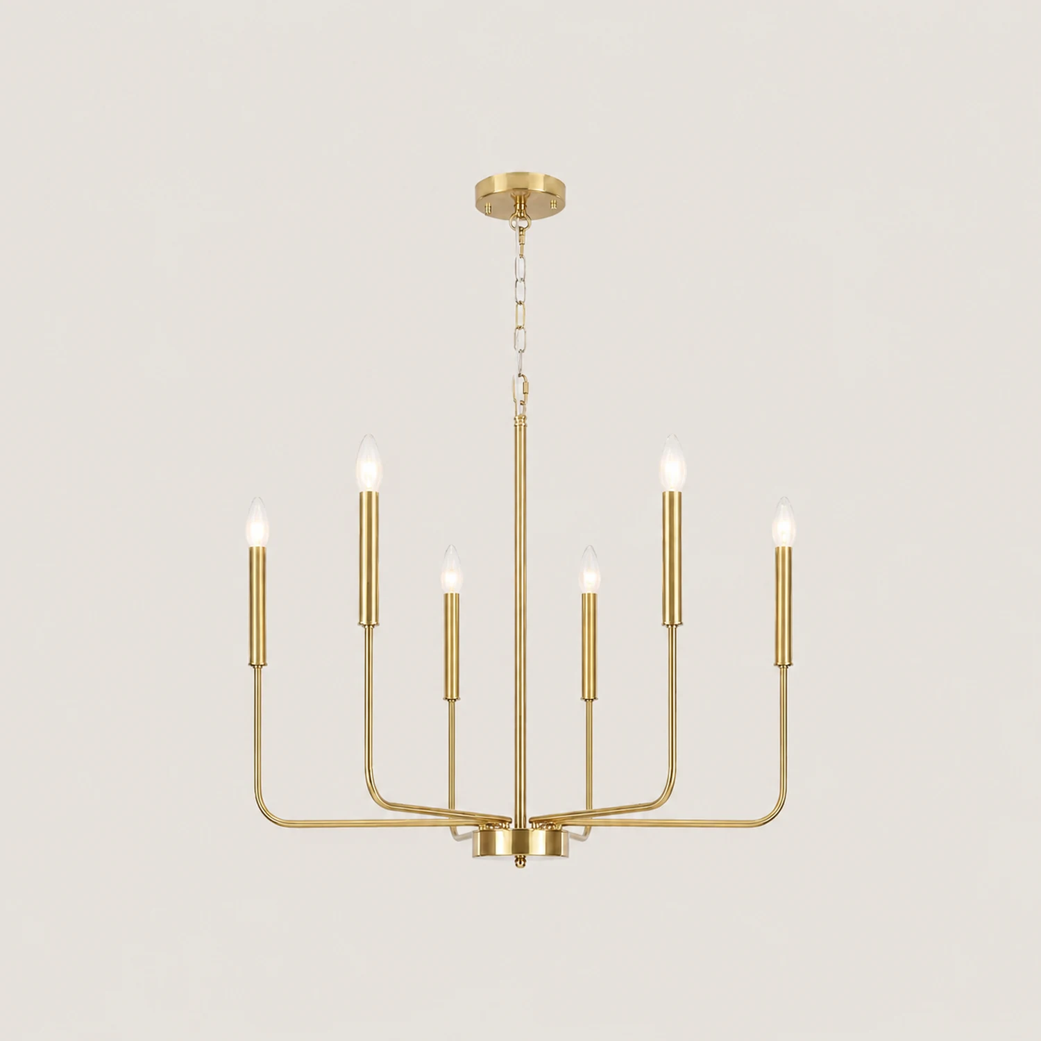 Modern Black Candlestick Chandelier - Lumpaz
