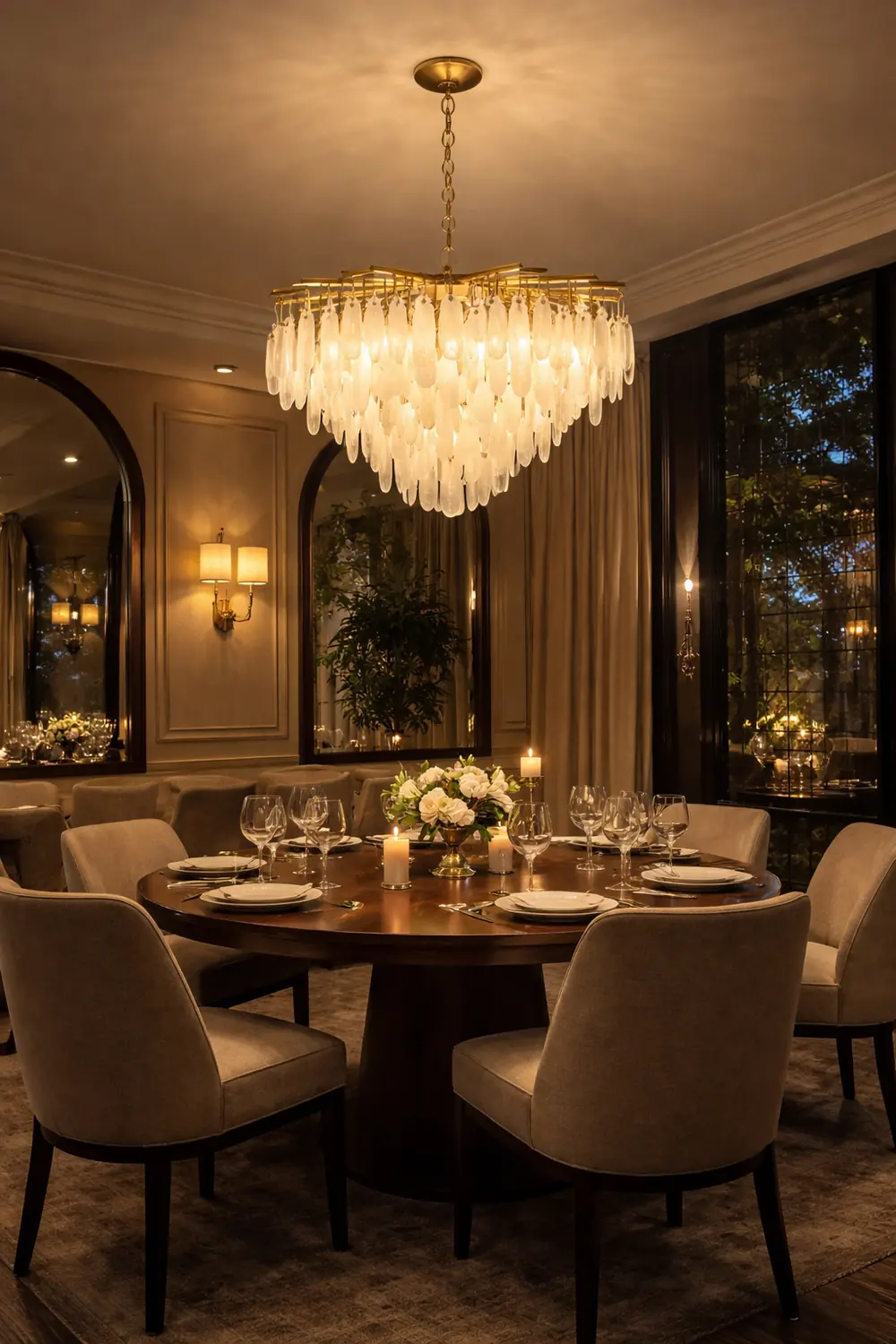Cora Opulent White Waterfall Chandelier - Lumpaz