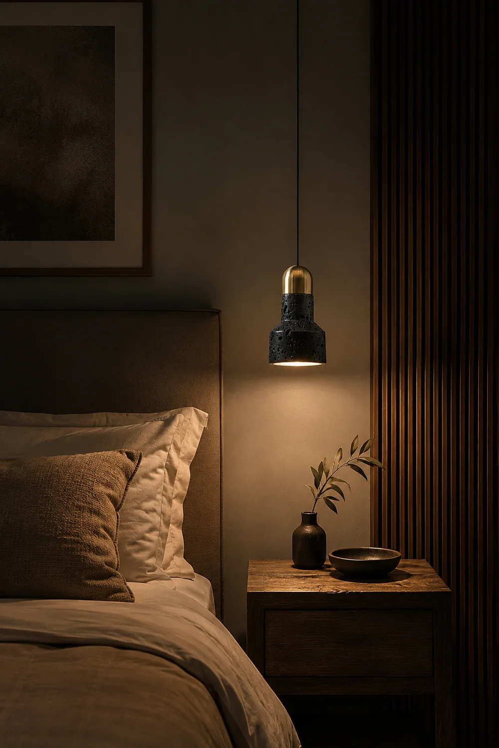 Volcanic Rock Textured Pendant Lamp - Lumpaz