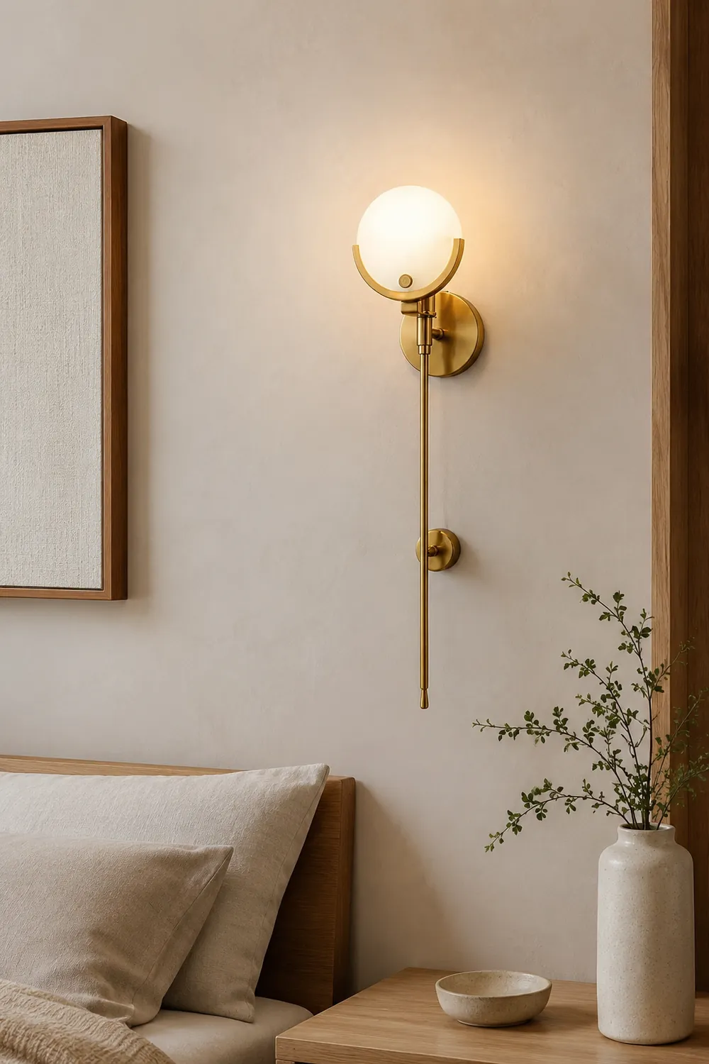 Universal Ava Brass Wall Light - Lumpaz