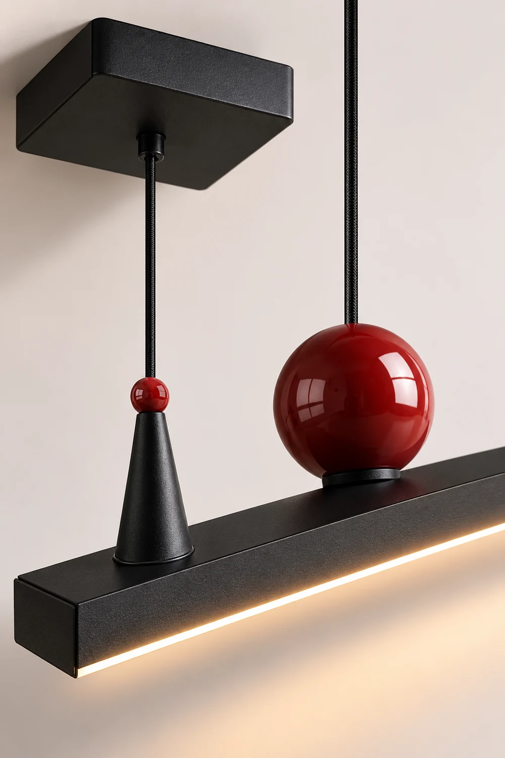 OSBELE Modern Black Linear Chandelier - Lumpaz