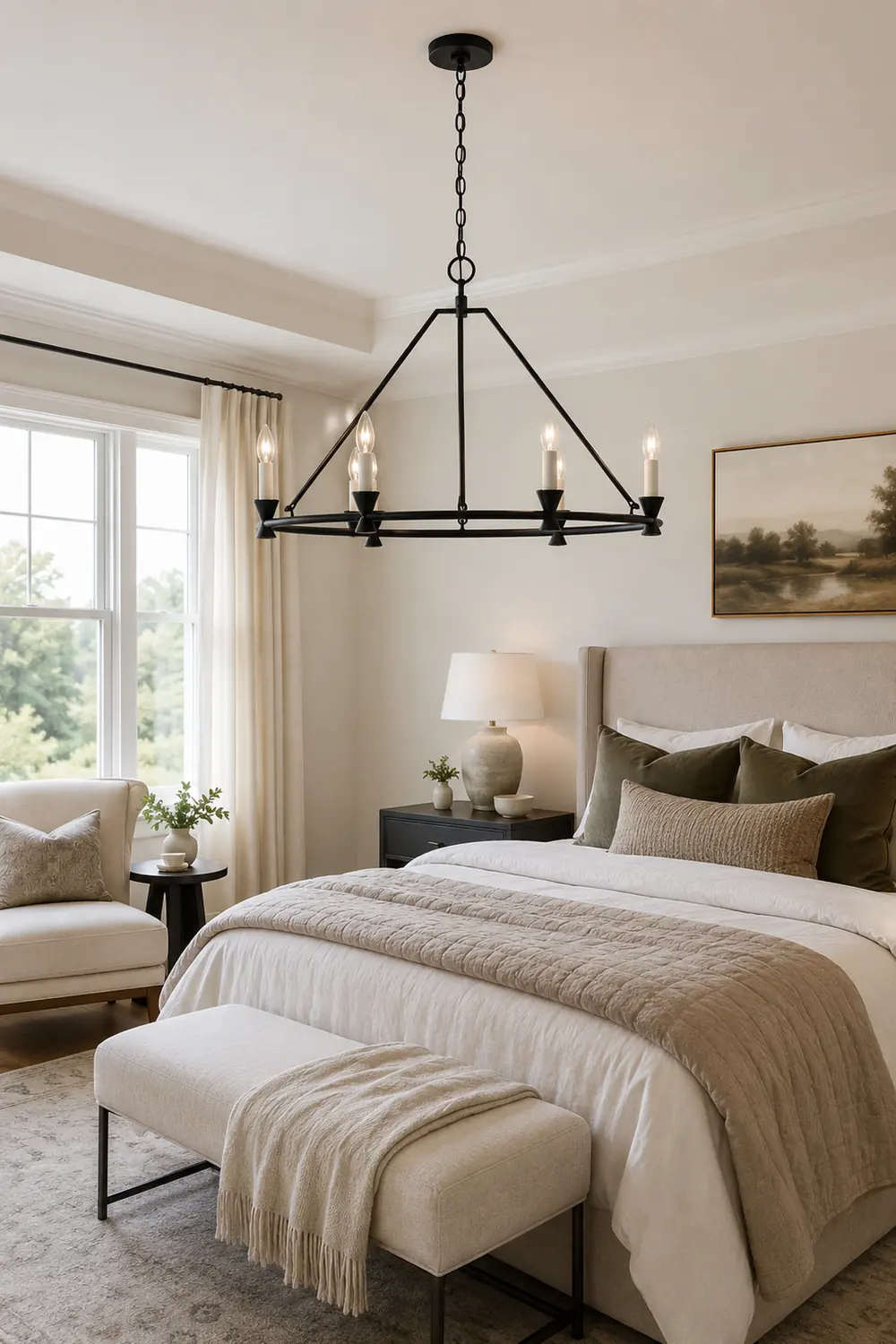 Minimalist Circular Keystone Chandelier - Lumpaz