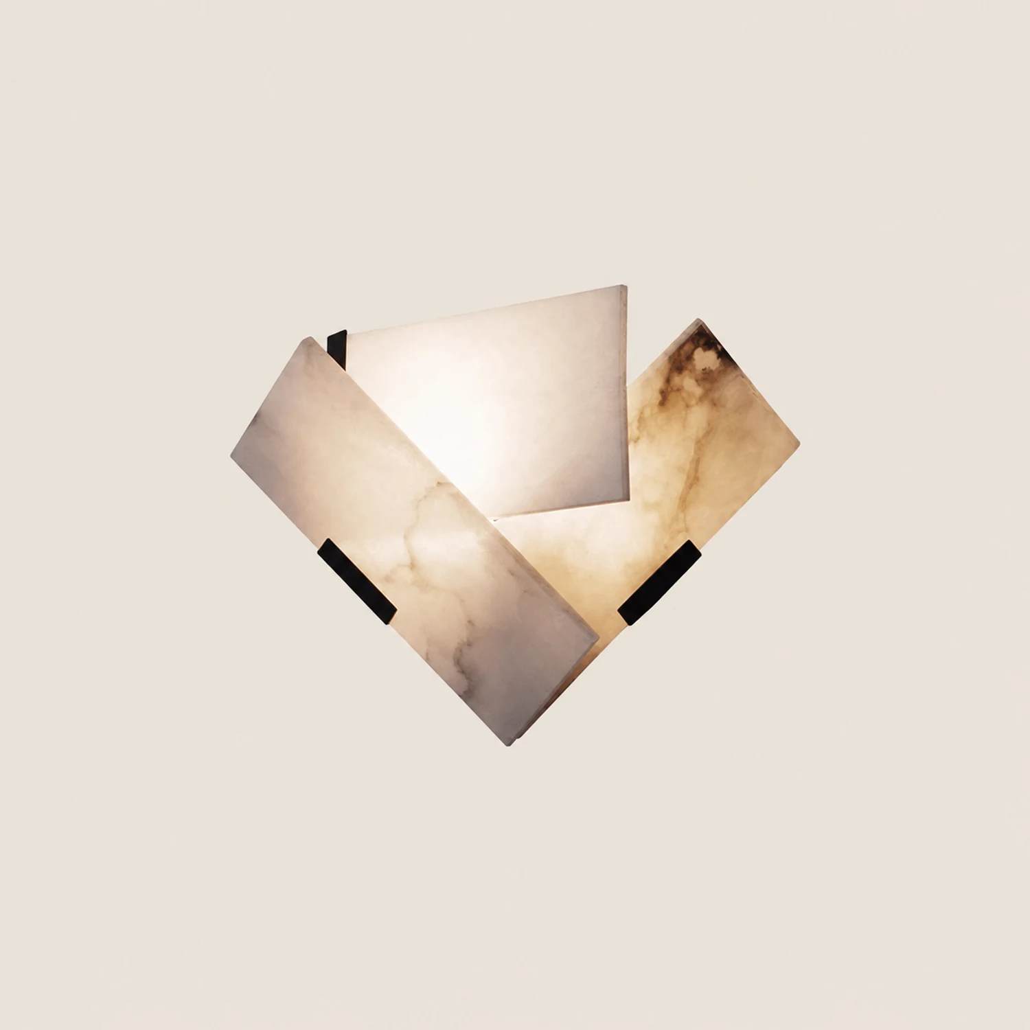 Fan-Shaped Alabaster Wall Light - Lumpaz