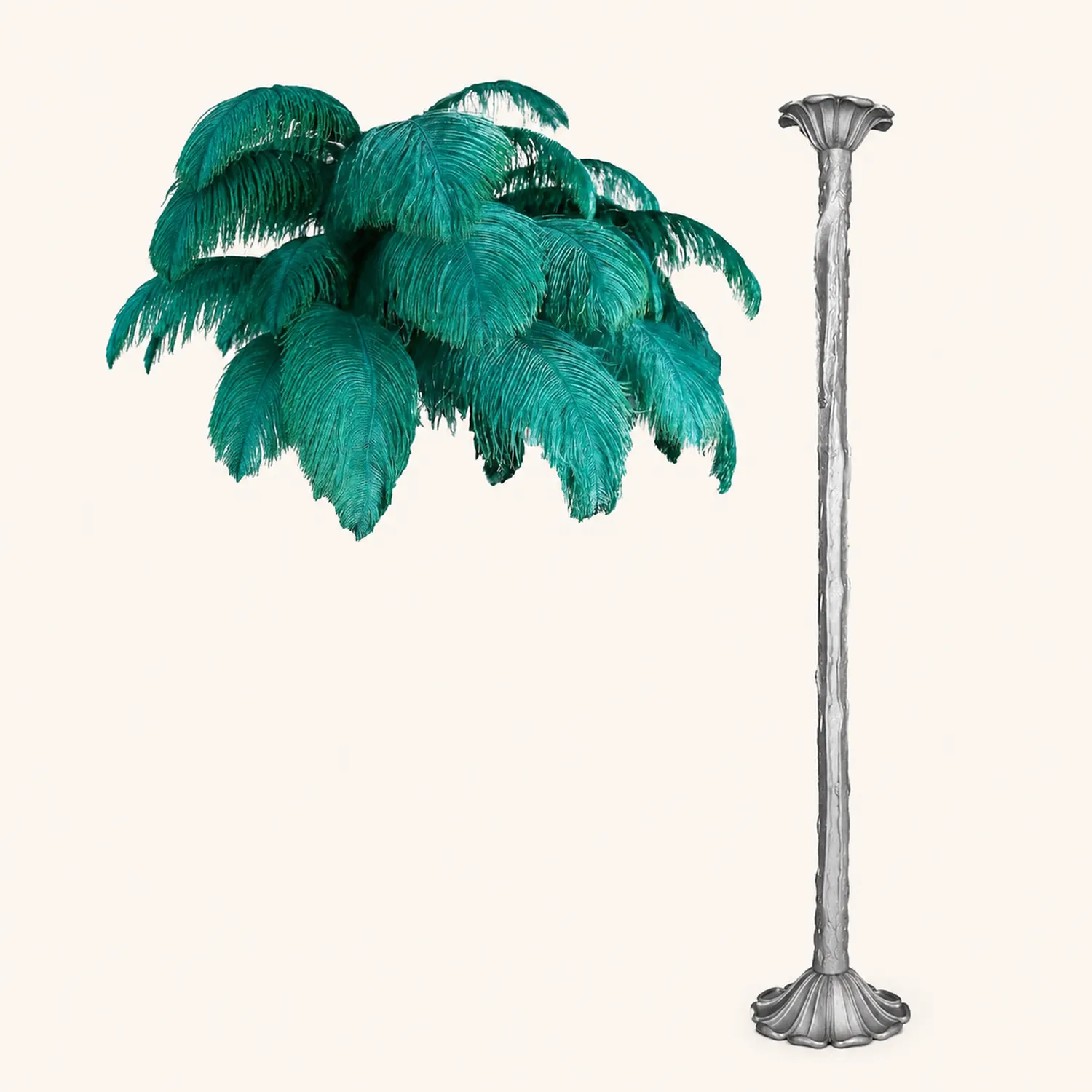 Colorful Ostrich Feather Chandelier - Lumpaz