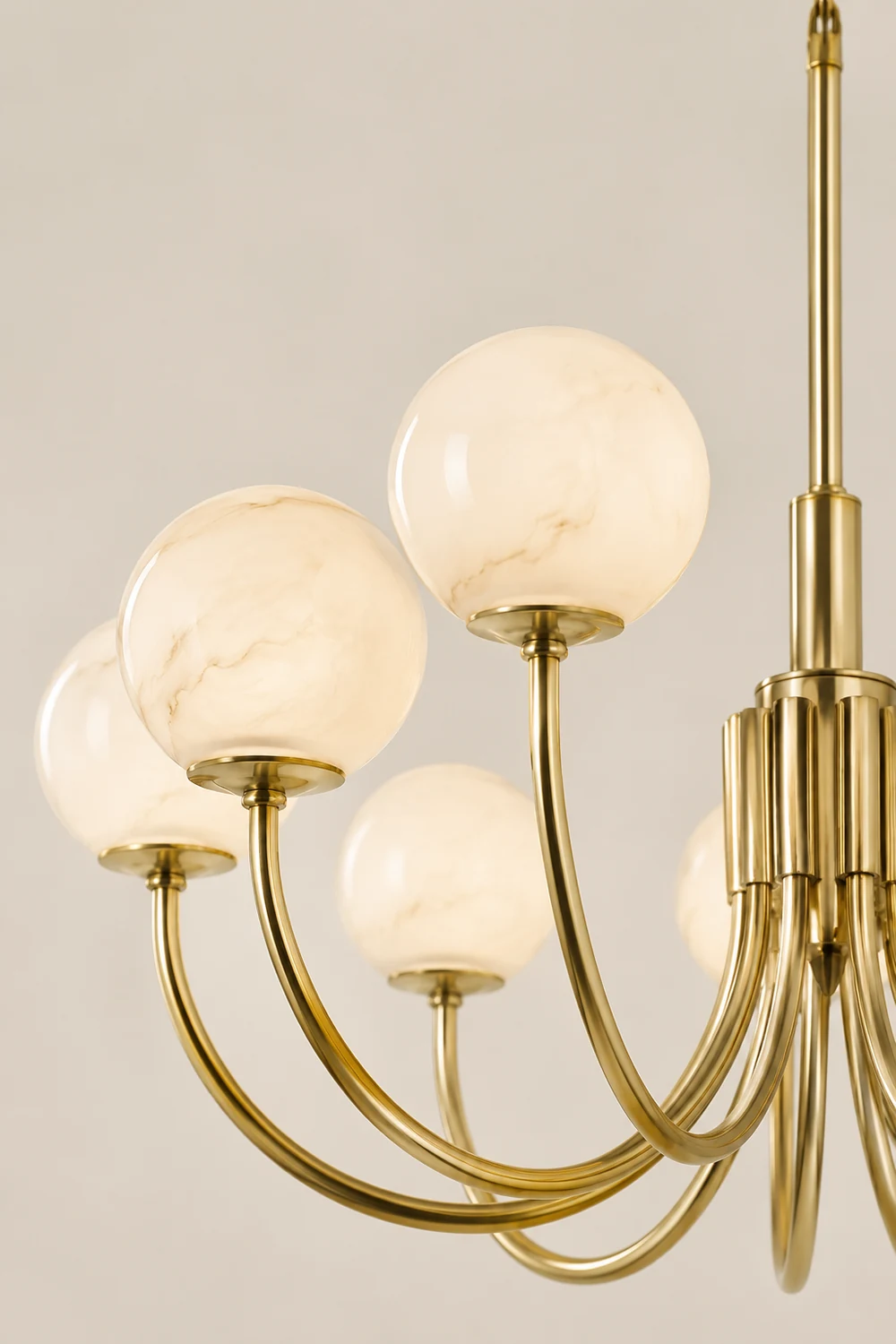 Aurelian Alabaster Globe Chandelier - Lumpaz