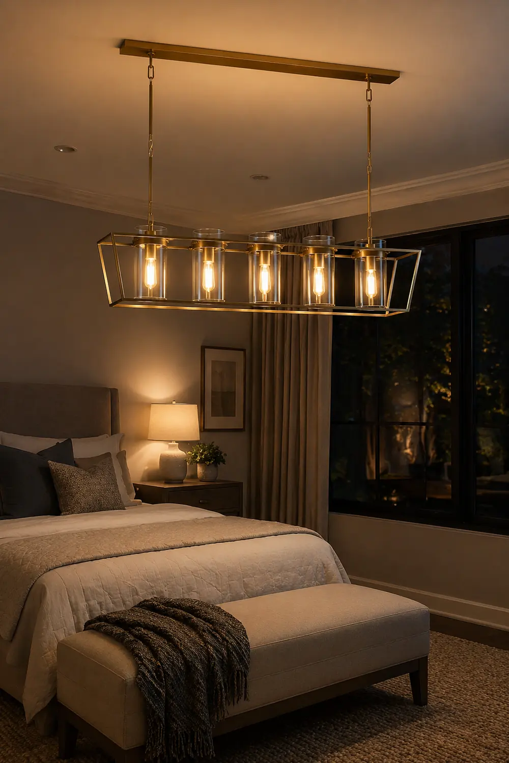 Presidio Large Linear Chandelier - Lumpaz