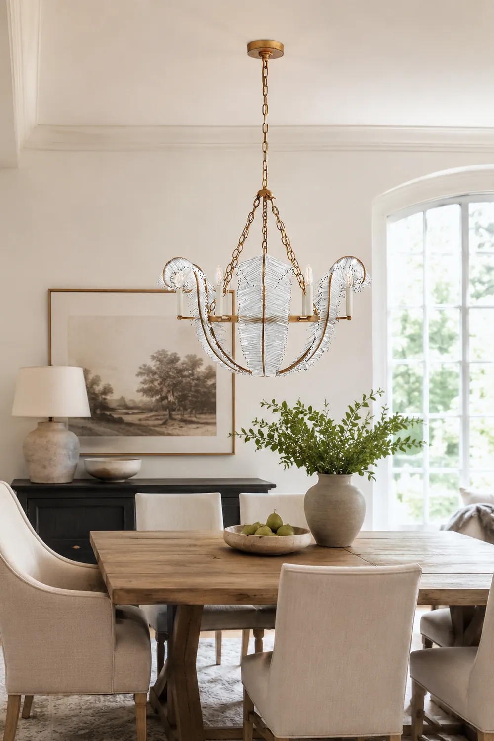 Calais Vintage Scroll Design Chandelier - Lumpaz