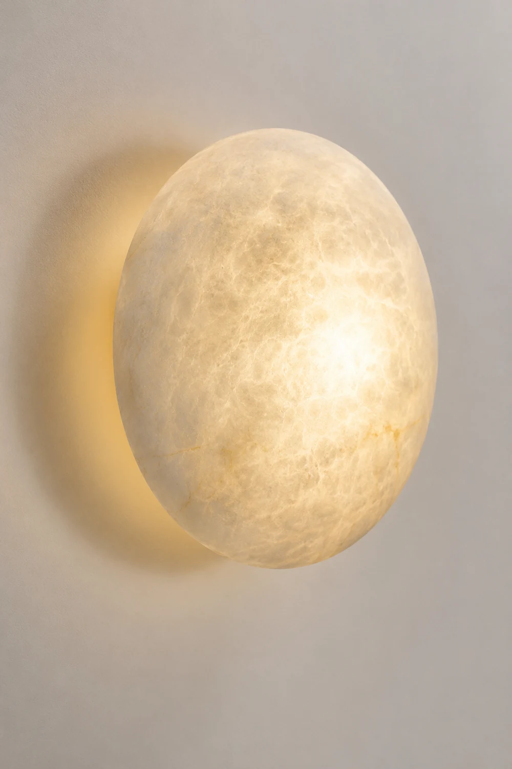Lunar Glow Alabaster Wall Light - Lumpaz