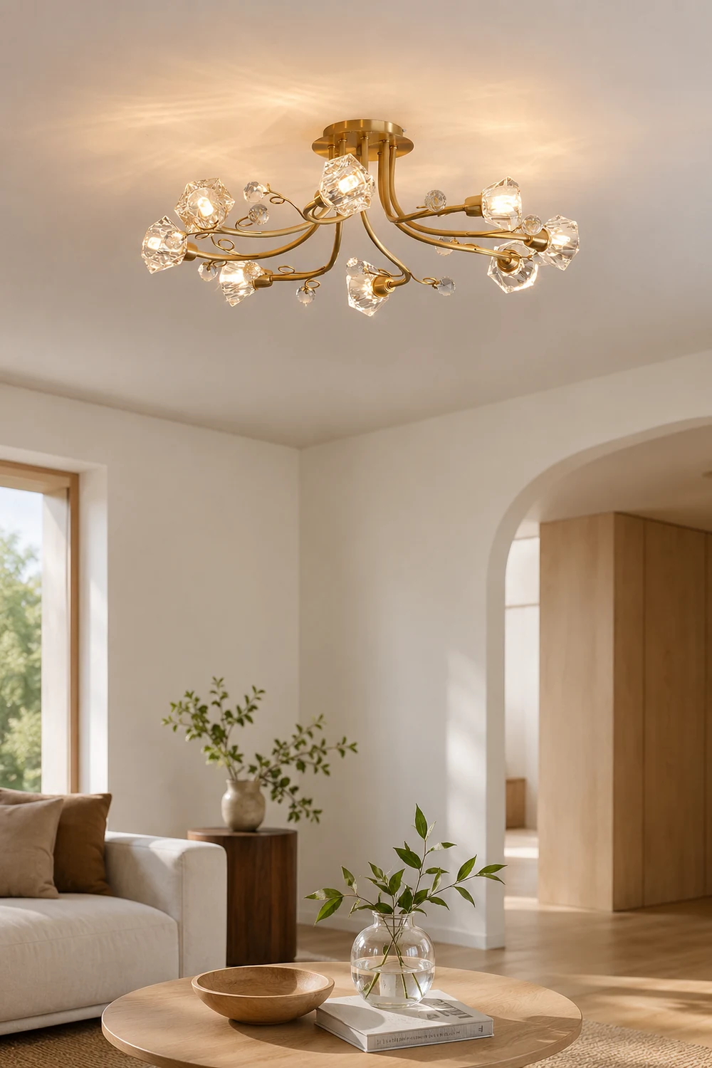 8-head flower ceiling lamp - Lumpaz