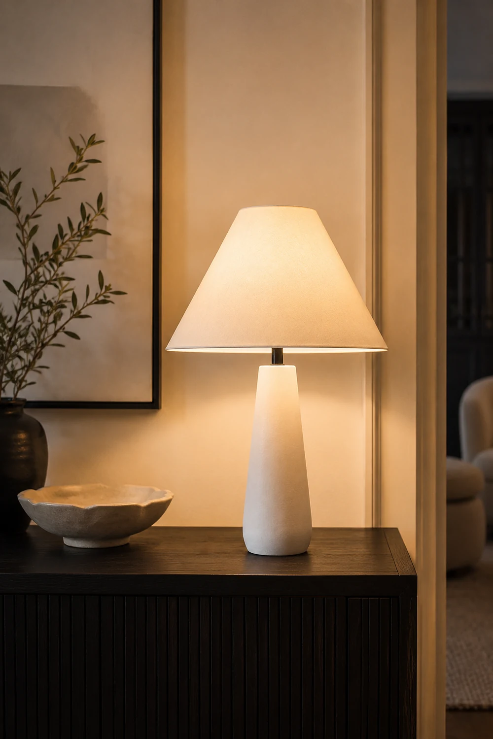 Kara Mann Polar Cement Table Lamp - Lumpaz