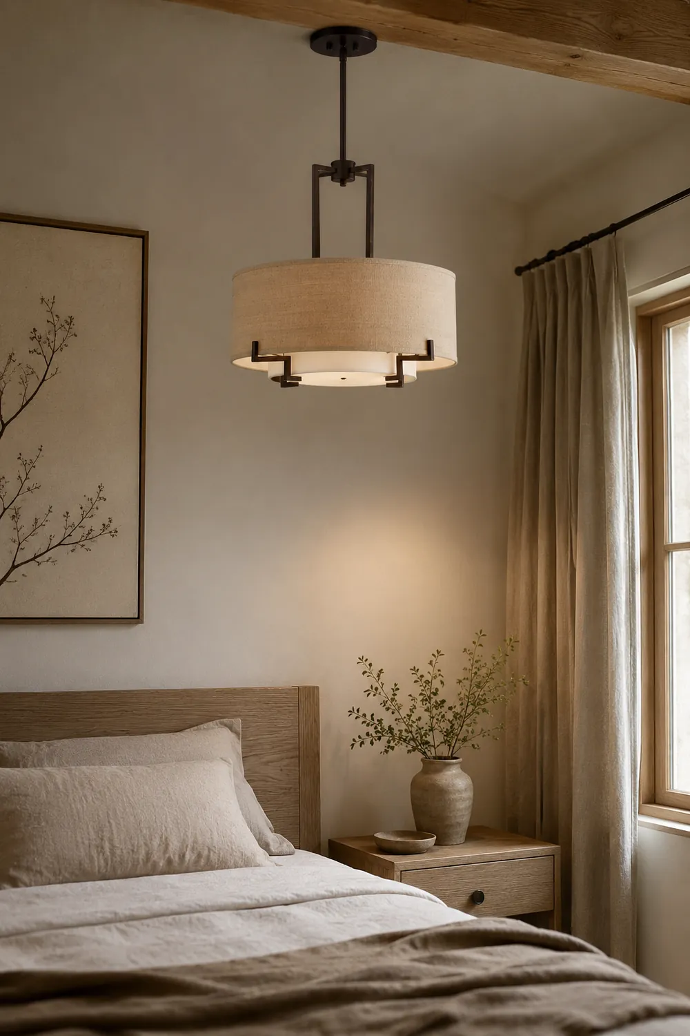 Concentric Shade Layered Fabric Pendant Lamp - Lumpaz