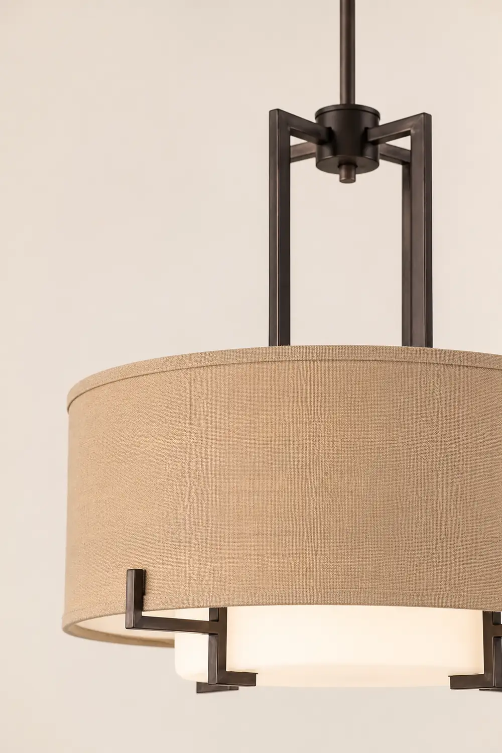 Concentric Shade Layered Fabric Pendant Lamp - Lumpaz