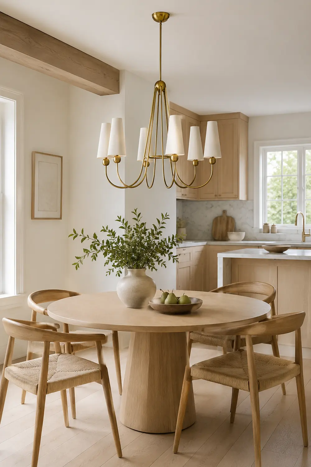 Brass Frame Mavis Chandelier - Lumpaz