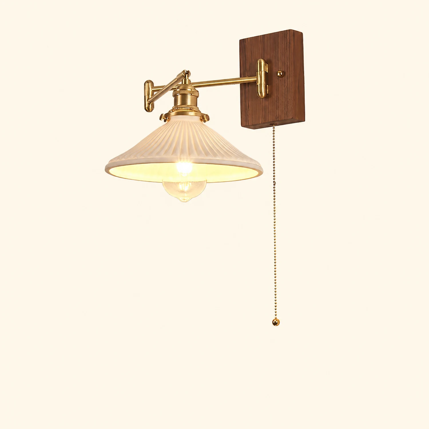 Heritage Walnut Wall Lamp - Lumpaz