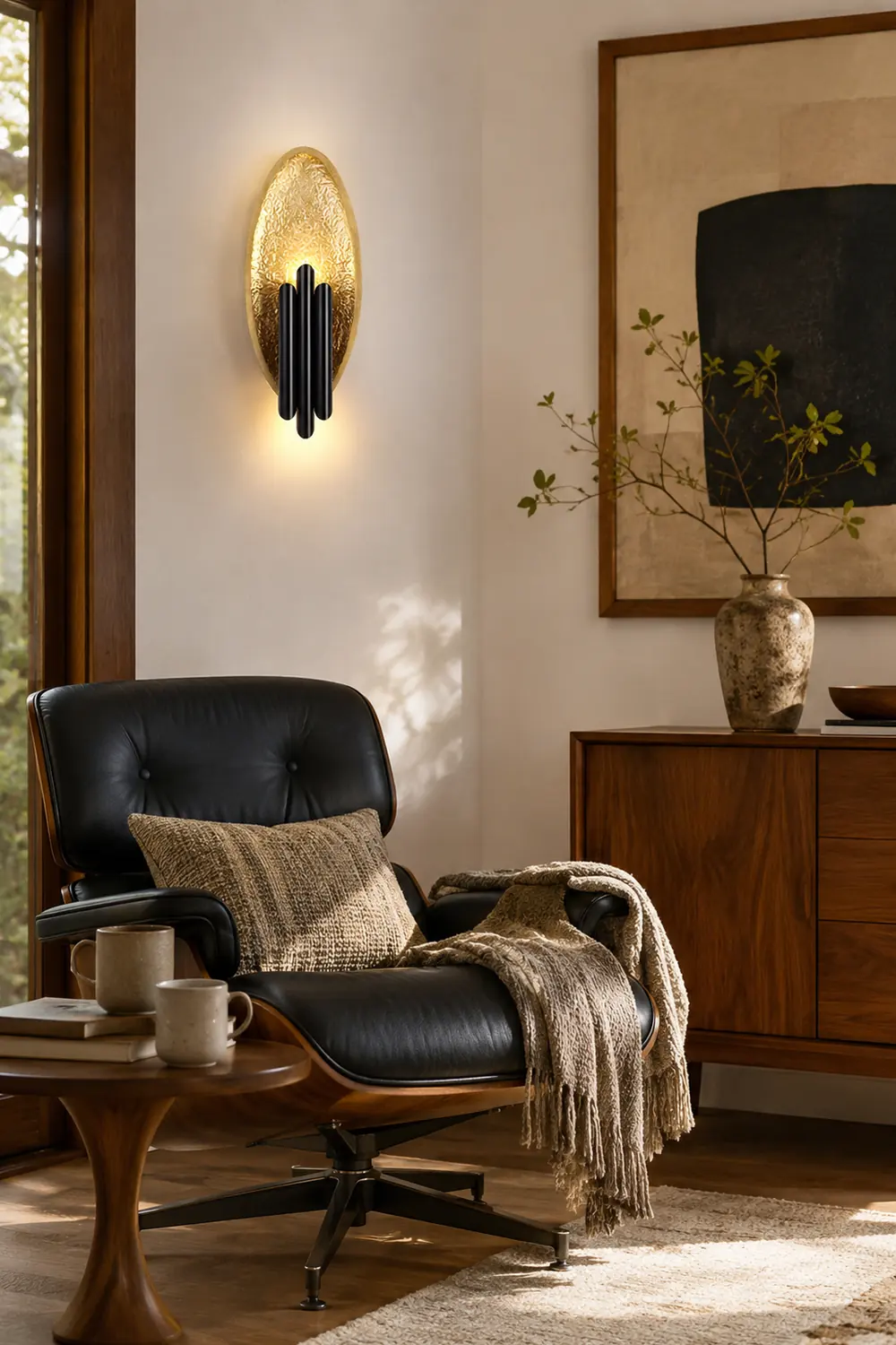Electroplated Iron Oval Wall Light - Lumpaz