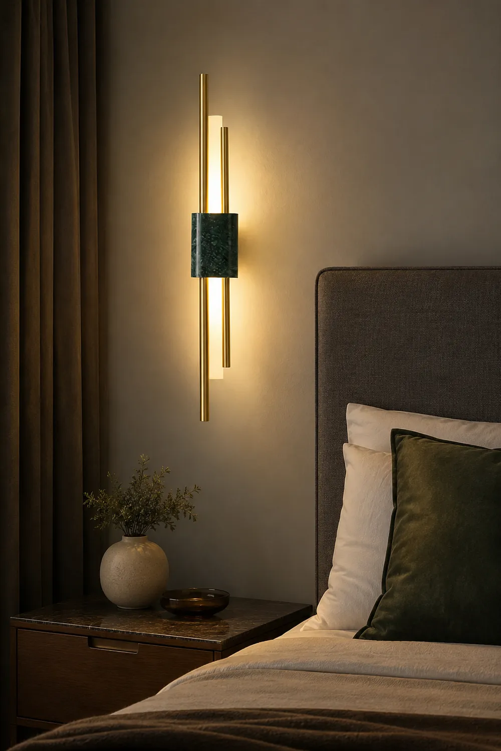 Bert Frank Tanto Marble Linear Wall Light - Lumpaz