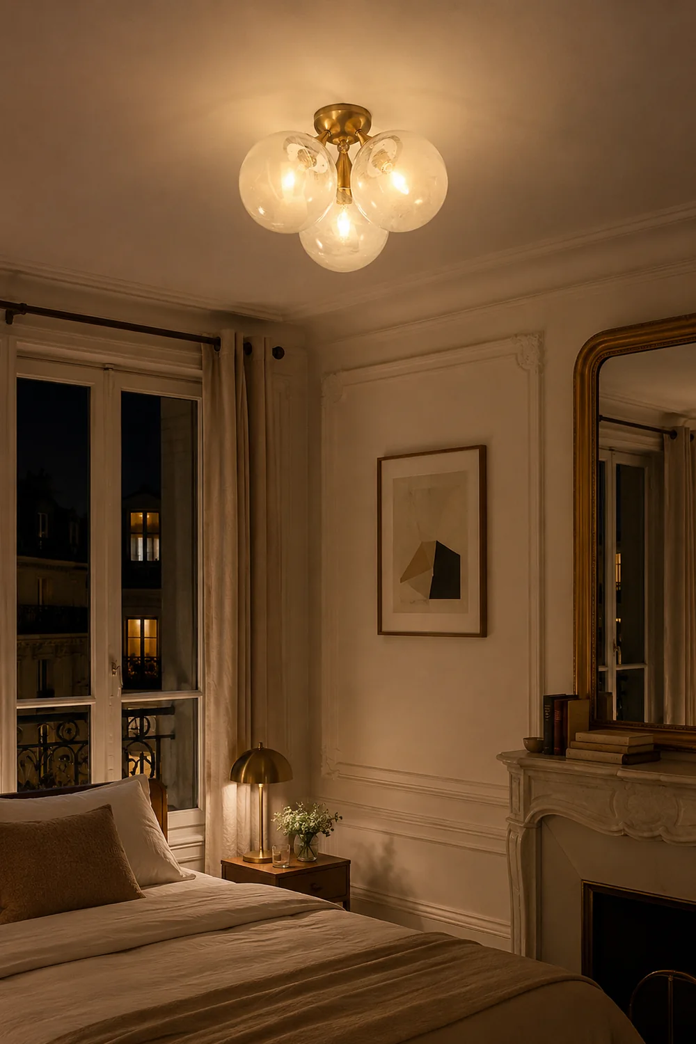 Cristol Large Triple Cloud Glass Ceiling light - Lumpaz