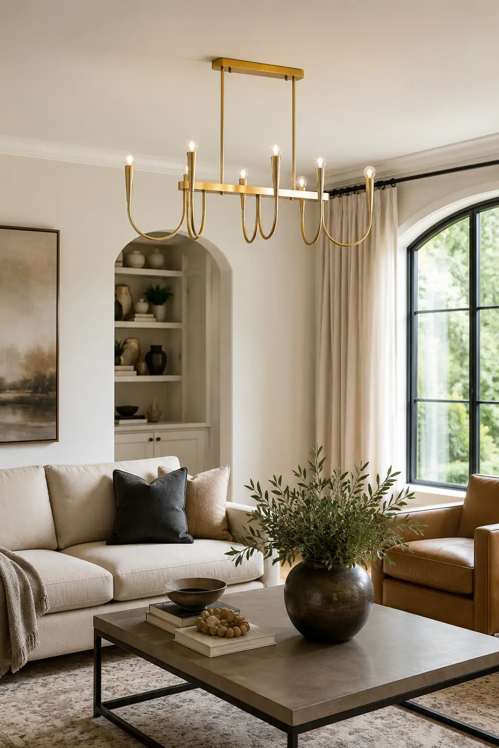 Symphony rectangular chandelier - Lumpaz