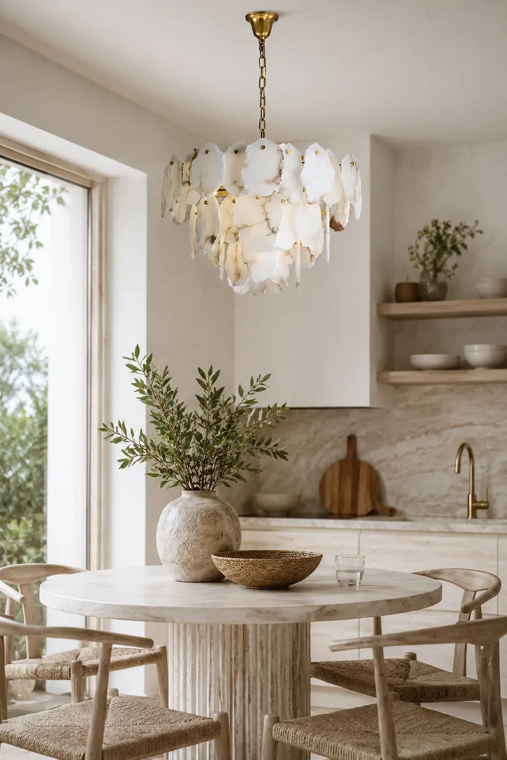 Gloire Luxury Alabaster Chandelier - Lumpaz