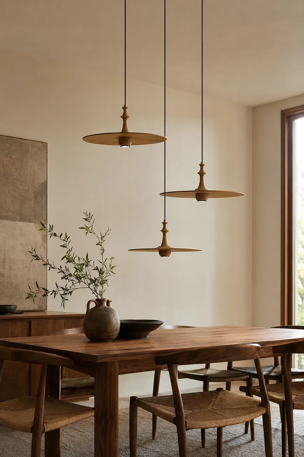 Spindle Disc Pendant Lamp - Lumpaz